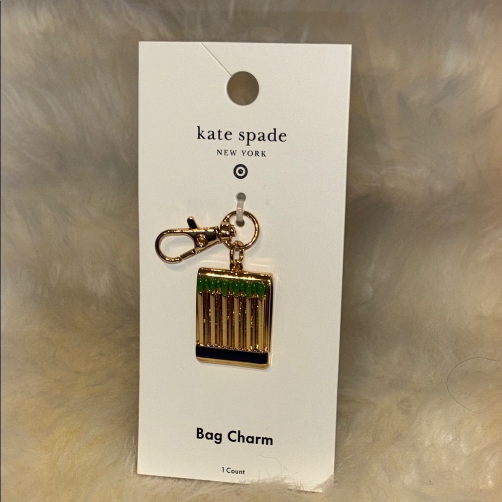 Kate Spade Gold and Green Bag Charm